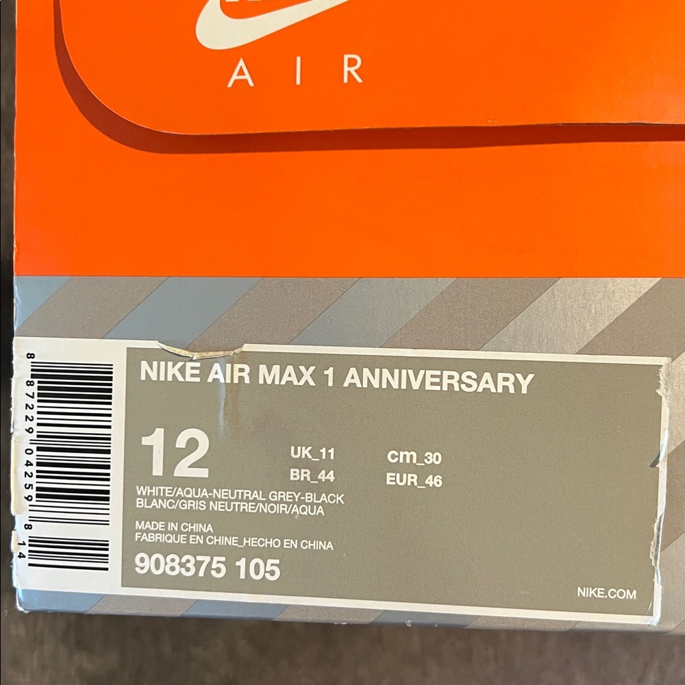 Nike Air Max 1 Anniversary “ Aqua “ - Picture 7 of 7